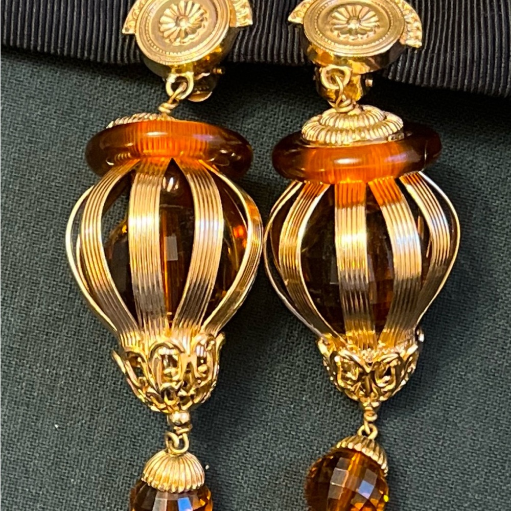 Napier 1950’s Vintage Lantern Earrings
